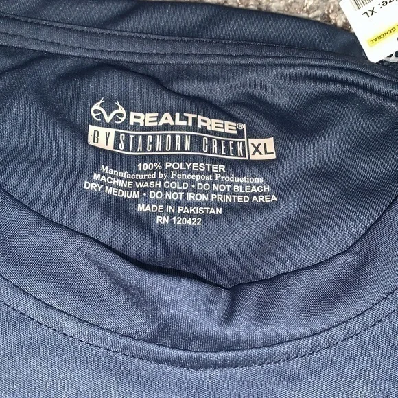 Real tree size XL America blue super soft shirt men's - Picture 2 of 4